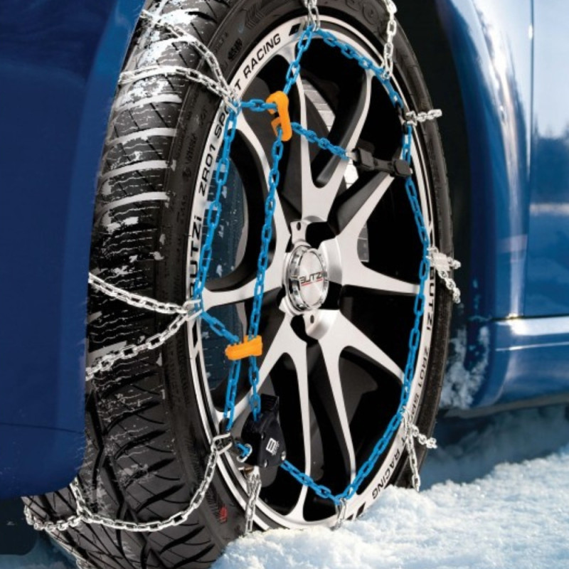 Chaînes Neige HUSKY BUTZI 9mm KN95 – Acier Renforcé, Motif D, Montage Facile, Certifiées TUV, GS/O-Norm V5117
