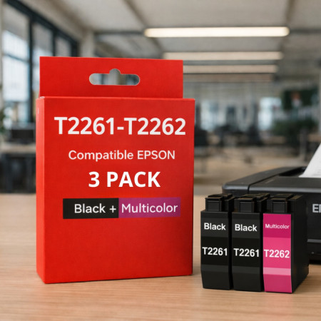 Pack de Cartouches Compatibles EPSON T2261-T2670 pour Imprimantes WorkForce WF-100W, WF-110W