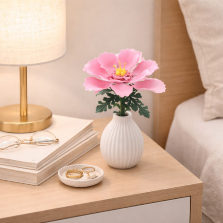 Pivoine Décorative à Construire en Briques – Fleur DIY 74 Pièces, Décoration Intérieure Originale à Exposer