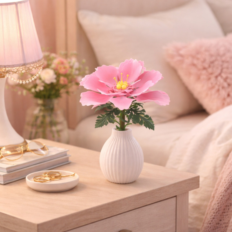 Pivoine Décorative à Construire en Briques – Fleur DIY 74 Pièces, Décoration Intérieure Originale à Exposer