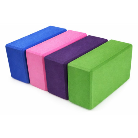 Lot de 2 Briques de Yoga et Pilates en Mousse EVA – Couleur Aléatoire – 23x15x7,5 cm – Stabilité et Confort