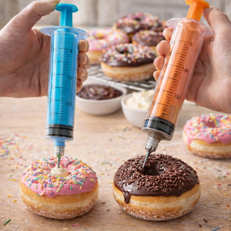 Seringue de Pâtisserie 50 mL avec Aiguille Inox – Précision Décoration Gâteaux, Usage Chaud & Froid, Couleur Aléatoire