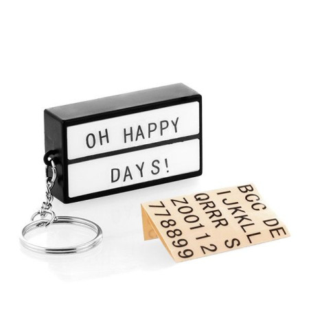 Porte-clés lightbox Mini Panneau Light Box