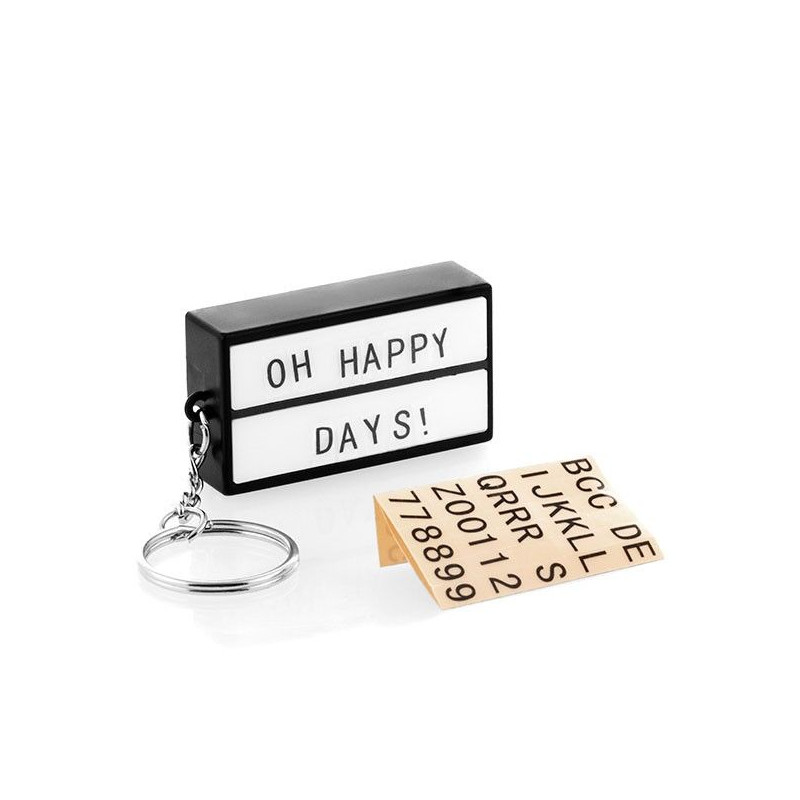 Porte-clés lightbox Mini Panneau Light Box