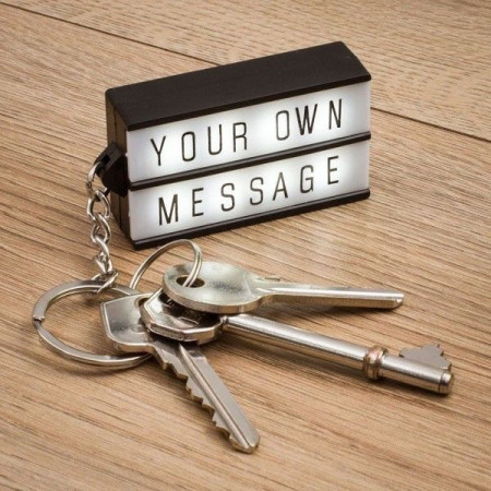 Porte-clés lightbox Mini Panneau Light Box