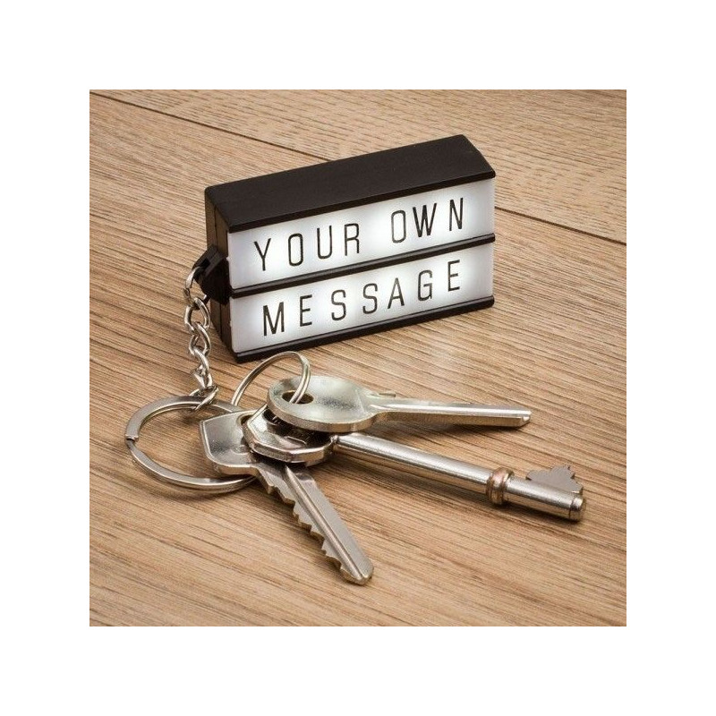 Porte-clés lightbox Mini Panneau Light Box