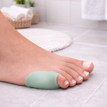 Paire de Protèges Oignons Petit Orteil MENTHOGEL® – SEBS Souple, Anti-Frottement, Confort Longue Durée, Odeur Menthe Fraîche