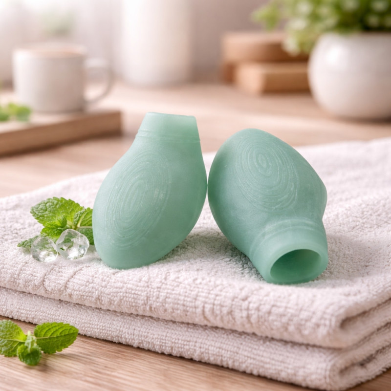 Paire de Protèges Oignons Petit Orteil MENTHOGEL® – SEBS Souple, Anti-Frottement, Confort Longue Durée, Odeur Menthe Fraîche