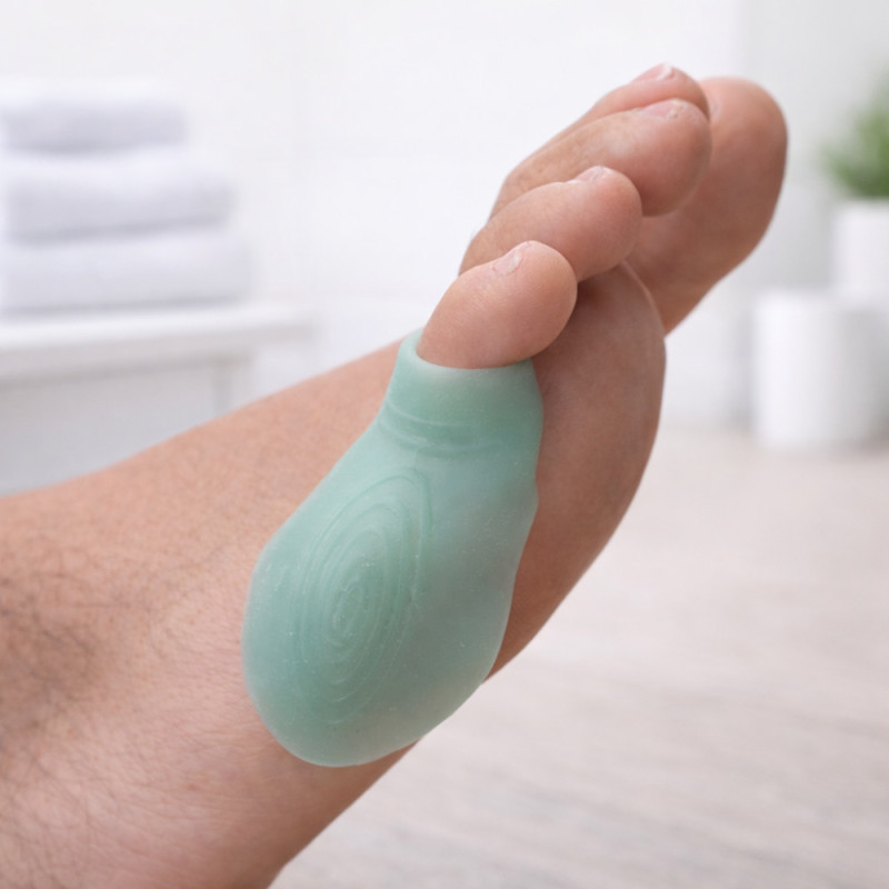 Paire de Protèges Oignons Petit Orteil MENTHOGEL® – SEBS Souple, Anti-Frottement, Confort Longue Durée, Odeur Menthe Fraîche
