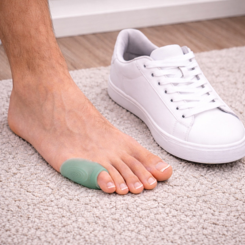 Paire de Protèges Oignons Petit Orteil MENTHOGEL® – SEBS Souple, Anti-Frottement, Confort Longue Durée, Odeur Menthe Fraîche
