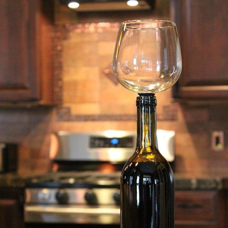 Bouchon de Bouteilles en Forme Verre de Vin