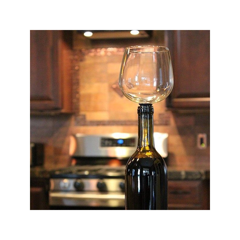 Bouchon de Bouteilles en Forme Verre de Vin