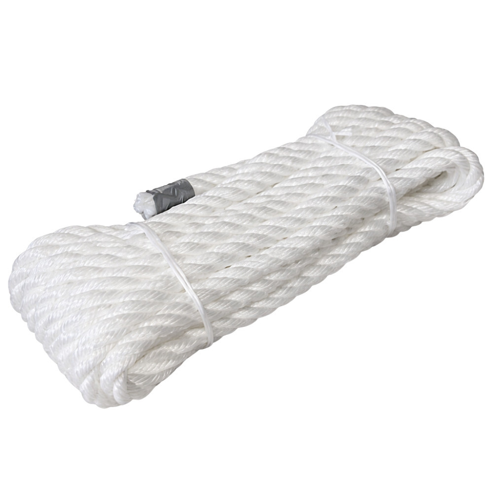 Corde Blanche Polypropylène Diamètre 16 mm Longueur 10M en Écheveau – Fil Retordu Anti-UV pour Usage Bricolage et Extérieur
