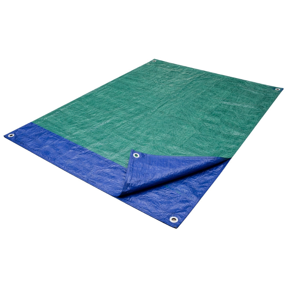 Bâche de Protection Tissée 2 x 3 M  60 gm² – Polyéthylène Double Face, Coins Renforcés et Œillets Métalliques – Multi-Usages