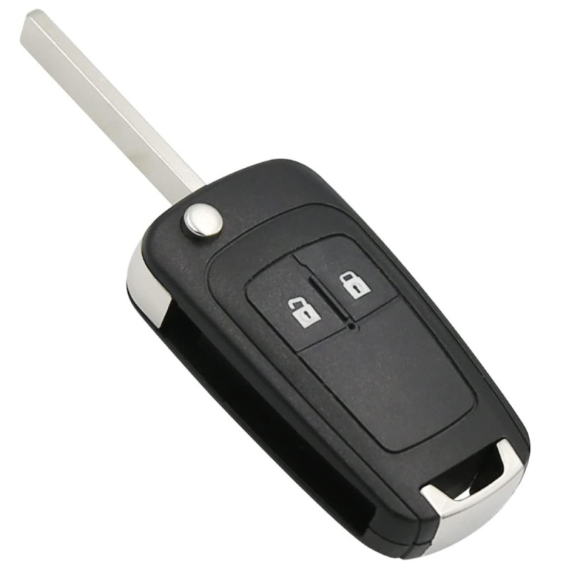 Coque de Clé de Voiture Pliable à 2 Boutons OPEL & CHEVROLET