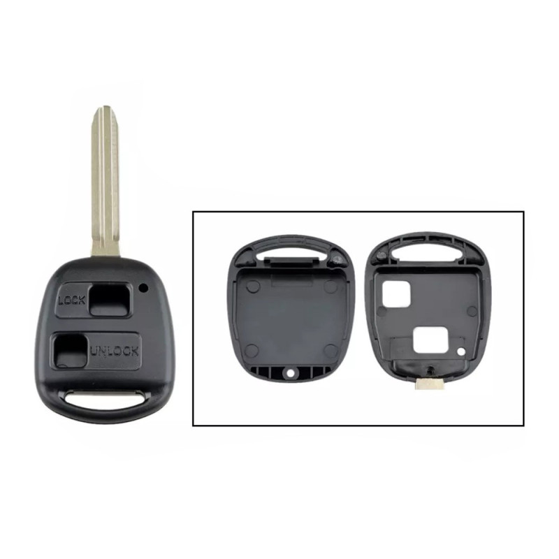 Coque de Clé 2 Boutons Compatible Toyota – Modèles Avensis à Yaris