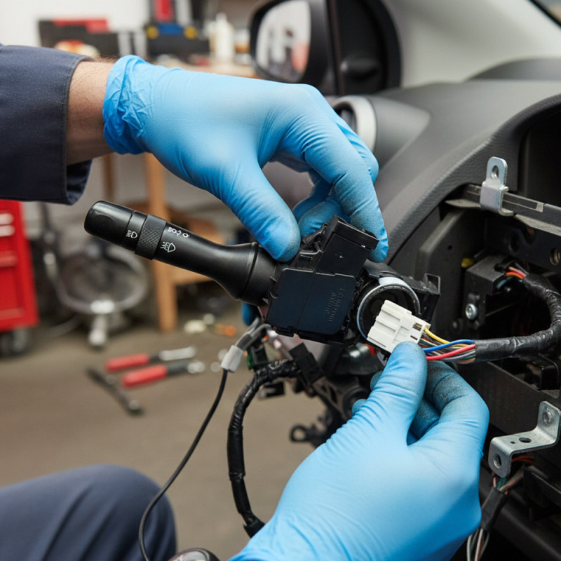 Commodo 12 pôles pour Citroën C1, Peugeot 107 et Toyota Aygo – OEM 6253A0 / 841400H010