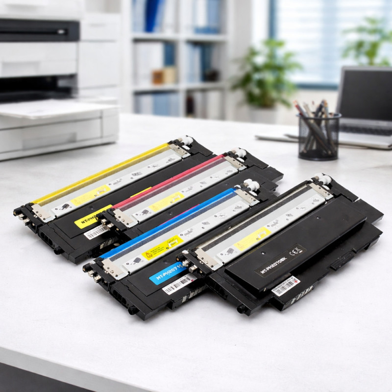 Pack de 4 Toners Compatibles HP 117A W2070A pour ColorLaser 150a/150nw et MFP 178nw, 178nwg, 179fnw, 179fwg