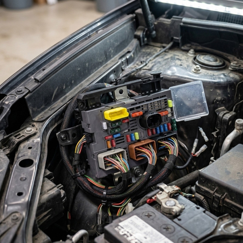 Boîte à Fusibles Moteur 70 Pôles Compatible Citroën / Peugeot / Fiat – OEM 9664706080 / 9664706180