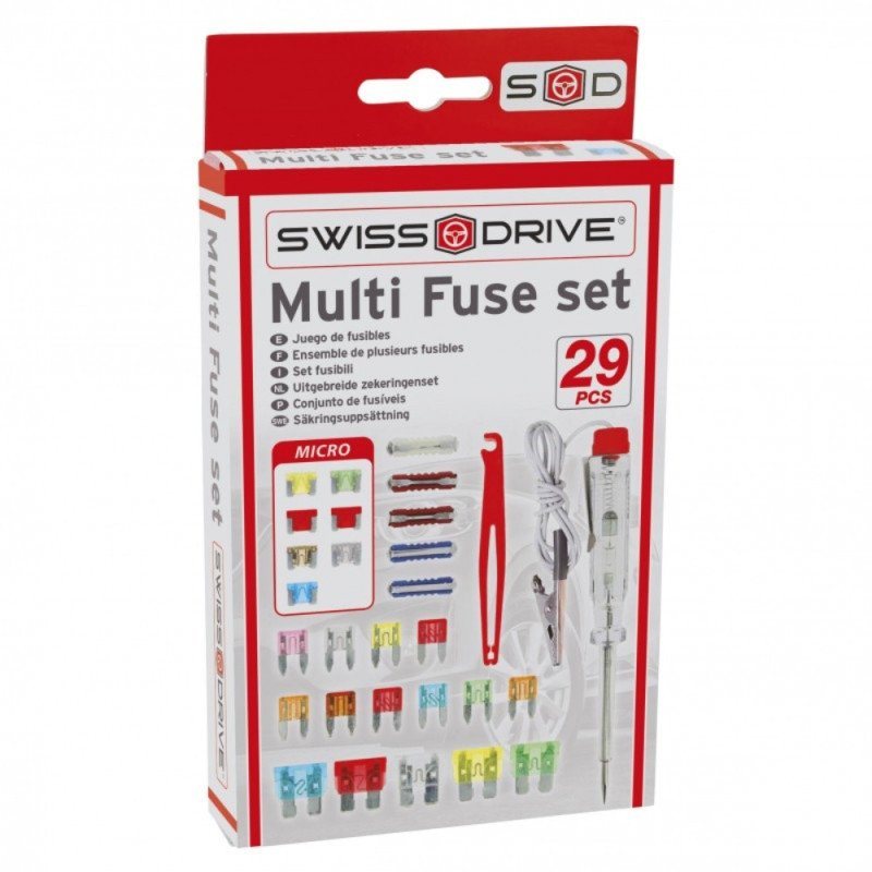 Coffret Complet d’Ampoules Auto H7 55W avec 18 Ampoules et 12 Fusibles – Kit de Remplacement Indispensable pour Véhicule