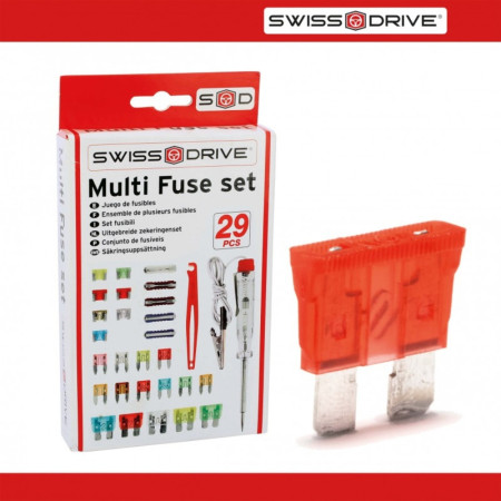 Coffret Complet d’Ampoules Auto H7 55W avec 18 Ampoules et 12 Fusibles – Kit de Remplacement Indispensable pour Véhicule