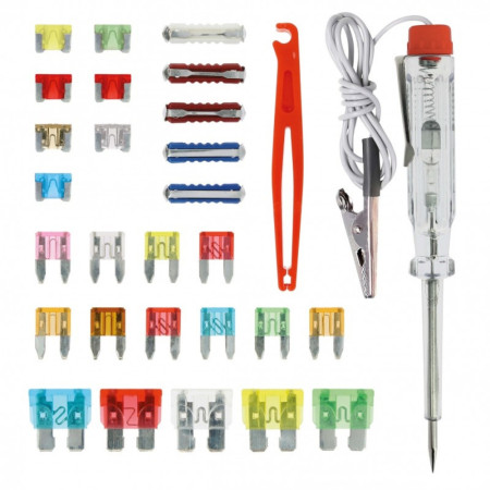 Coffret Complet d’Ampoules Auto H7 55W avec 18 Ampoules et 12 Fusibles – Kit de Remplacement Indispensable pour Véhicule