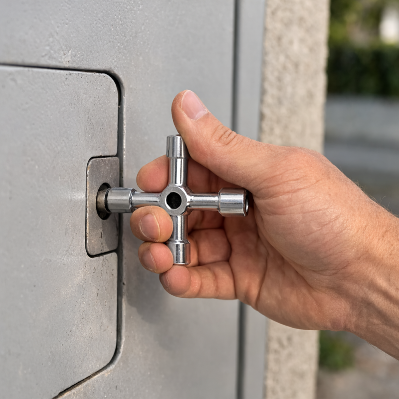 Clé Universelle Multifonctions GEKO à 4 Voies – Clé Polyvalente Compacte en Alliage