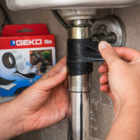 Ruban Auto-Amalgamant GEKO 19 mm x 10 m Étanche et Résistant UV et Chaleur – Isolation et Réparation Câbles, Tuyaux...