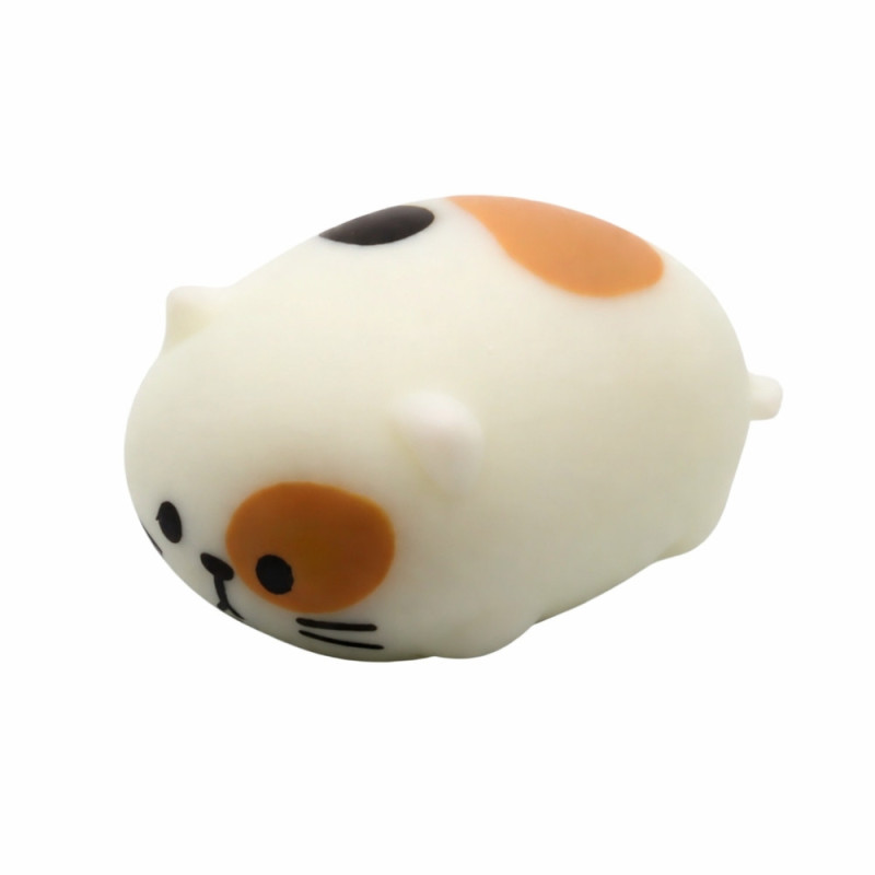 Lot de 3 Chats Anti-Stress Kawaii Ultra-Souples 8 cm – Jouets Sensoriels à Presser en PVA, Relaxation & Détente