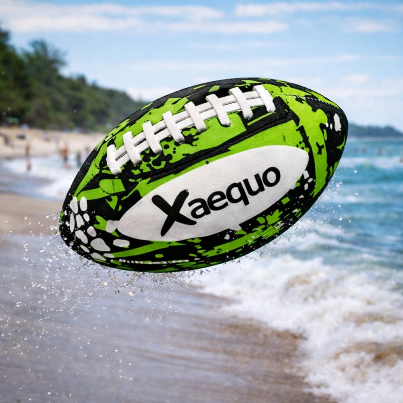 Ballon de Foot Américain Taille 9 en Néoprène Soft – Résistant à l’Eau, Idéal Plage, Piscine et Jardin