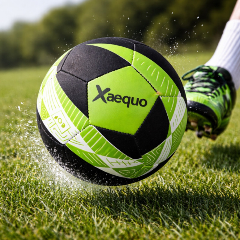 Ballon de Football Taille 5 en Néoprène Soft – Idéal Plage & Jardin, Résistant à l’Eau, Confort de Jeu Optimal