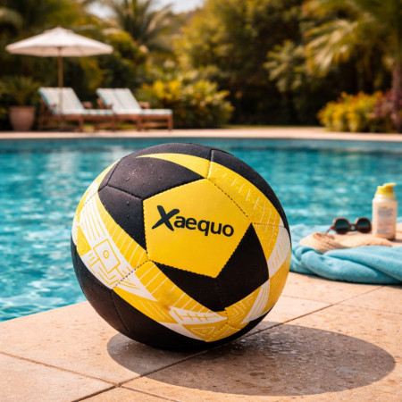 Ballon de Football Taille 5 en Néoprène Soft – Idéal Plage & Jardin, Résistant à l’Eau, Confort de Jeu Optimal