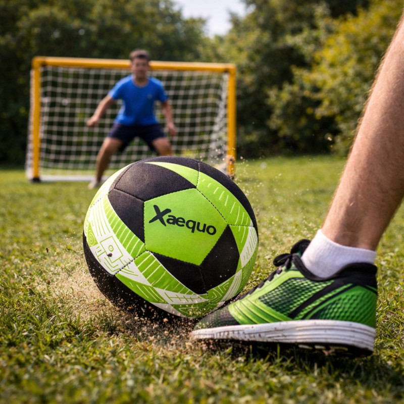 Ballon de Football Taille 5 en Néoprène Soft – Idéal Plage & Jardin, Résistant à l’Eau, Confort de Jeu Optimal