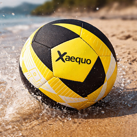 Ballon de Football Taille 5 en Néoprène Soft – Idéal Plage & Jardin, Résistant à l’Eau, Confort de Jeu Optimal