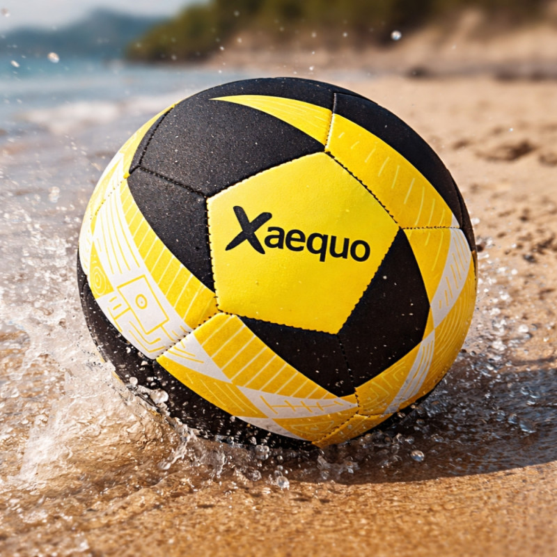 Ballon de Football Taille 5 en Néoprène Soft – Idéal Plage & Jardin, Résistant à l’Eau, Confort de Jeu Optimal
