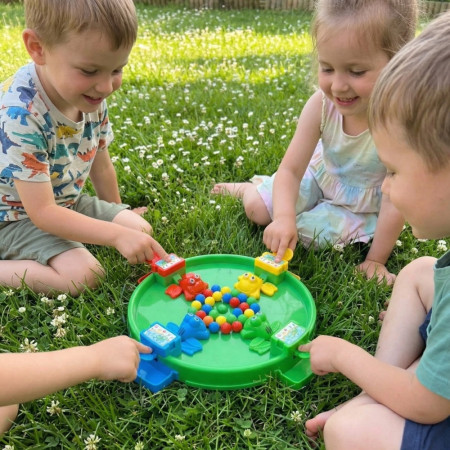 Jeu de Société Grenouille Mange Tout avec Billes 31cm  – Jeu Familial Fun pour Enfants