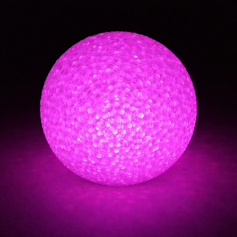 Lot de 2 Boules Lumineuses LED 8 cm Effet Cristal avec Changement de Couleurs Automatique – Veilleuses Décoratives pour Chambre