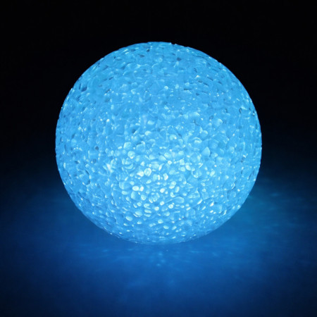 Lot de 2 Boules Lumineuses LED 8 cm Effet Cristal avec Changement de Couleurs Automatique – Veilleuses Décoratives pour Chambre