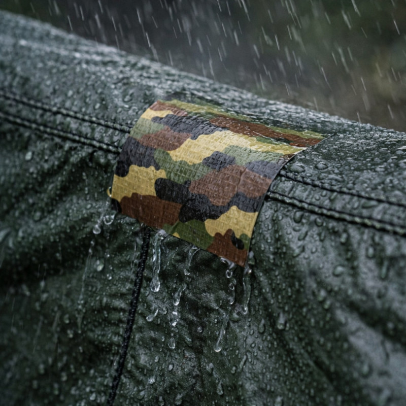 Adhésif Américain Toilé GEKO 50mm x 25M Camo Jungle – Ruban Tissu Résistant à l’Eau pour Applications Multiples