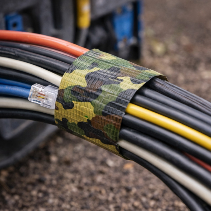 Adhésif Américain Toilé GEKO 50mm x 25M Camo Jungle – Ruban Tissu Résistant à l’Eau pour Applications Multiples