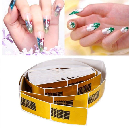 Manucure - Pack de 100 Guides Autocollants pour Nail Art