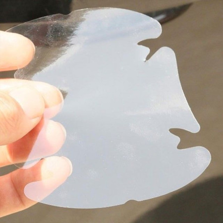 Lot de 4 Protecteurs Adhésifs Transparent pour Poignée de Porte de Voiture