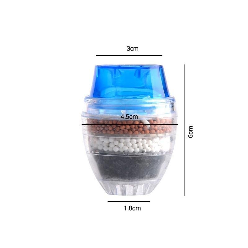 Filtre Purificateur d’Eau du Robinet à 4 Niveaux au Charbon Actif