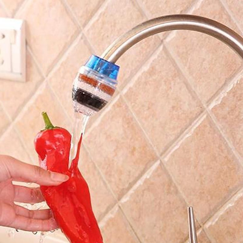 Filtre Purificateur d’Eau du Robinet à 4 Niveaux au Charbon Actif
