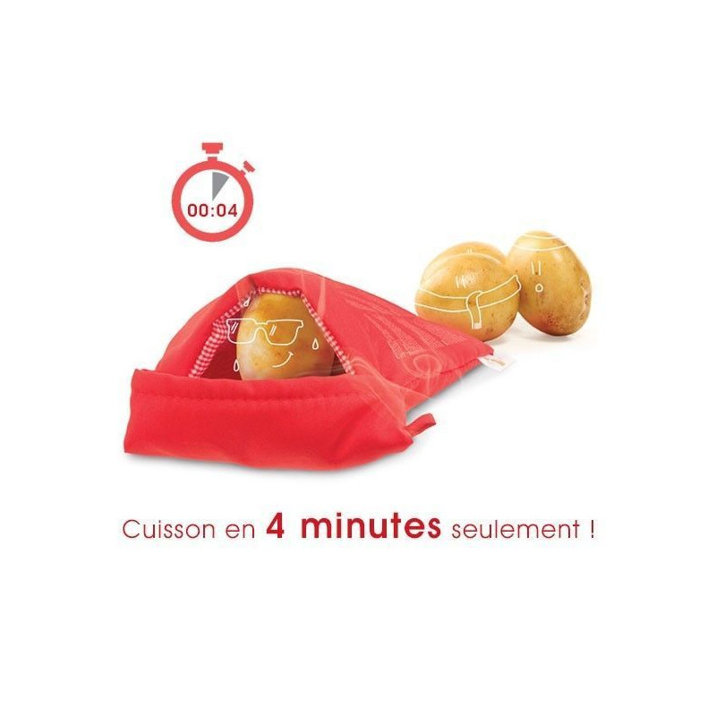 Poche Cuisson au Micro-onde pour Pommes de Terre Rapide Potato Express