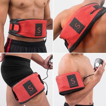 Ceinture Abdominale Vibrante De Musculation et Fitness Effet Sauna Dual Shaper Gym Form
