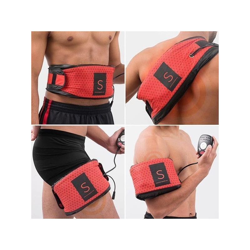 Ceinture Abdominale Vibrante De Musculation et Fitness Effet Sauna Dual Shaper Gym Form