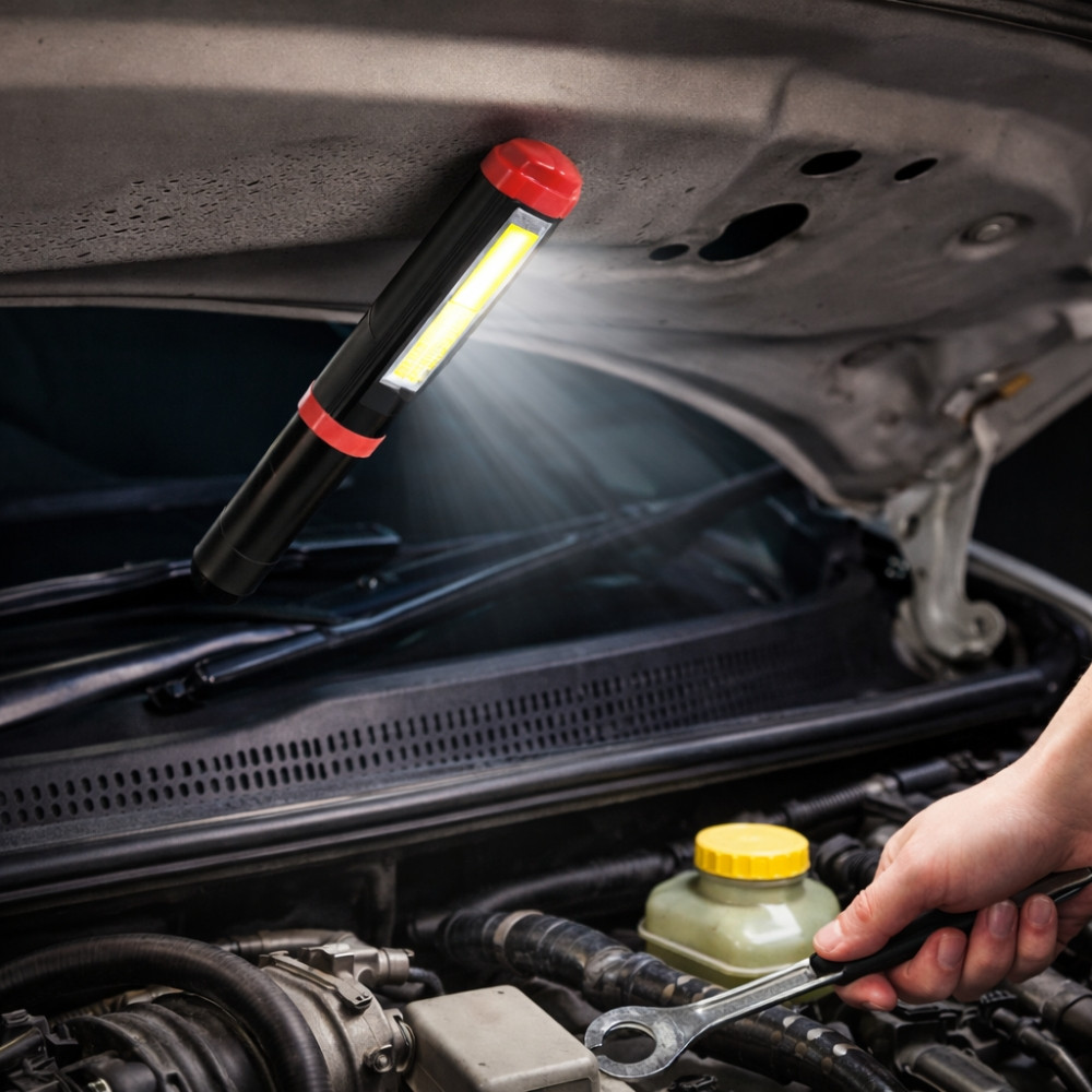 Lampe Crayon LED Magnétique avec Clip – Lampe Stylo Compacte pour Inspection, Atelier et Bricolage, Couleur Aléatoire