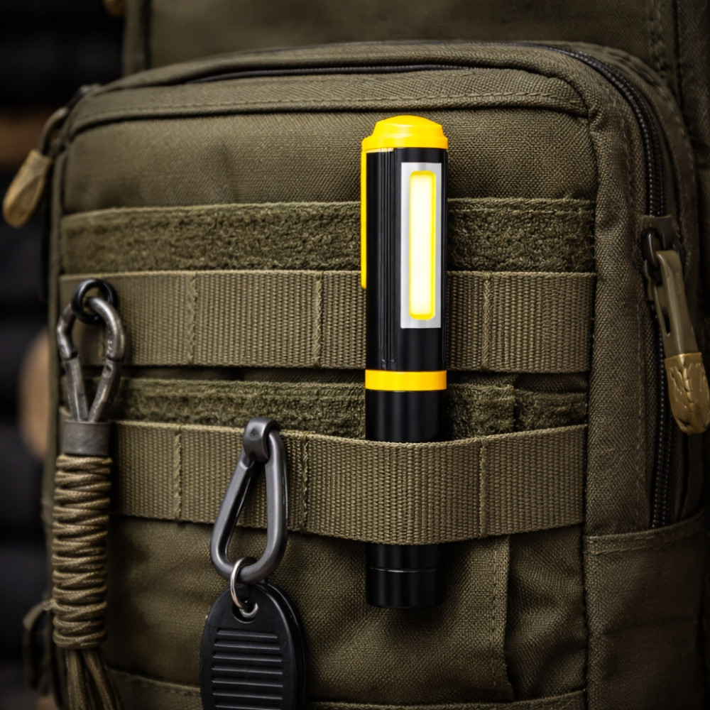 Lampe Crayon LED Magnétique avec Clip – Lampe Stylo Compacte pour Inspection, Atelier et Bricolage, Couleur Aléatoire
