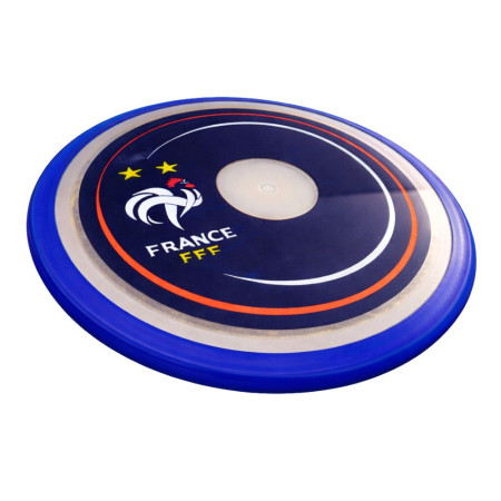 Frisbee 27 cm – Produit Officiel Équipe de France FFF, Disque Volant pour Jeux de Plein Air, Plage, Parc